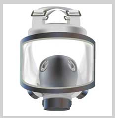 Full face mask with visor
